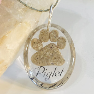 paw print memorial pendant paw print memorial pendant