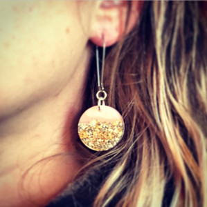 rose with silver and gold metallic