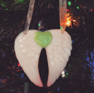 winged heart ornament