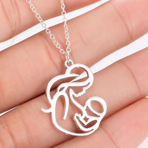 mother & baby unfilled necklace mother & baby unfilled necklace