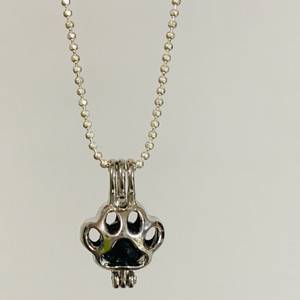 paw print memorial charm paw print memorial charm