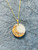 placenta & milk moon pendant