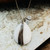 faceted teardrop pendant