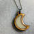 wooden moon pendant