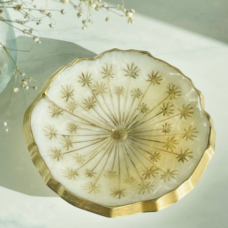 dandelion trinket tray