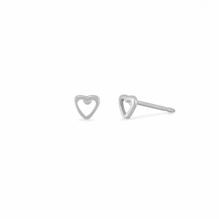 open heart studs