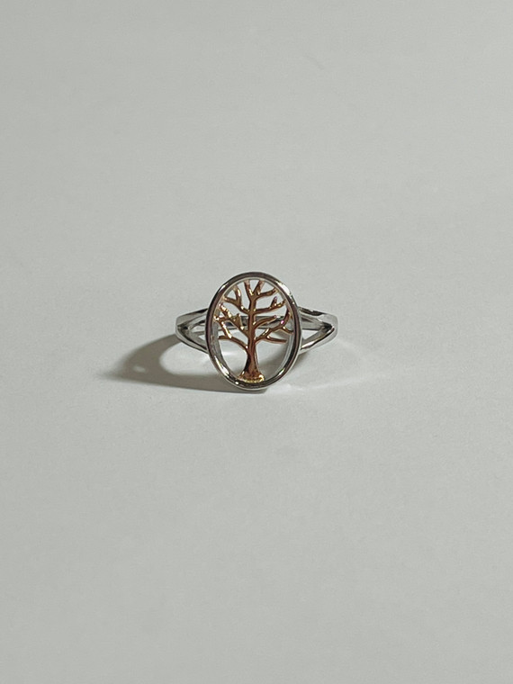 oval tree of life ring