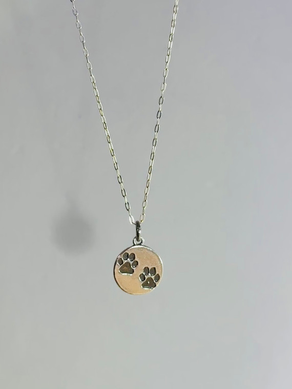 paw print necklace