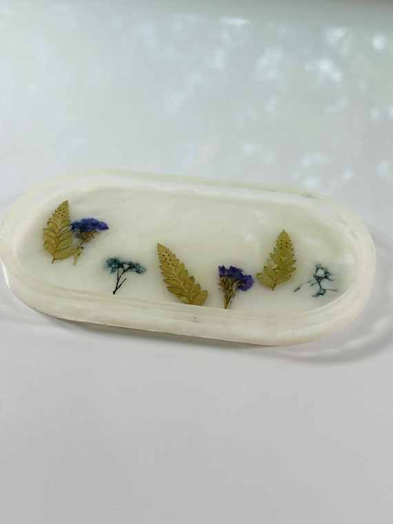 collective flower inlay dish