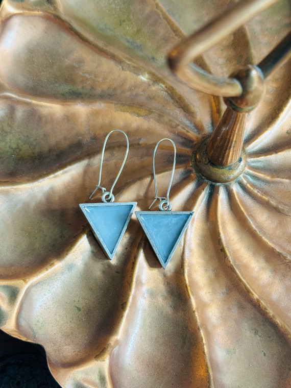 triangle dangle earrings