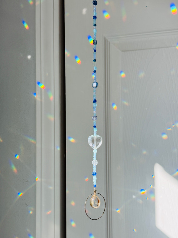 crystal teardrop urn sun catcher