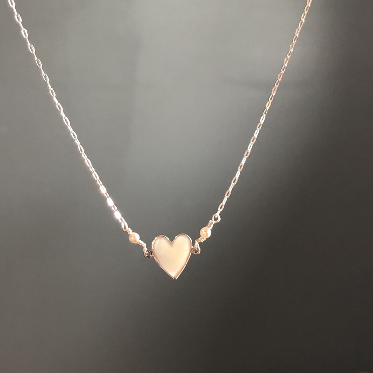 heart link necklace