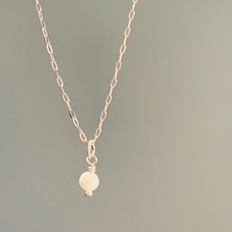 14K gold tiniest pearl
