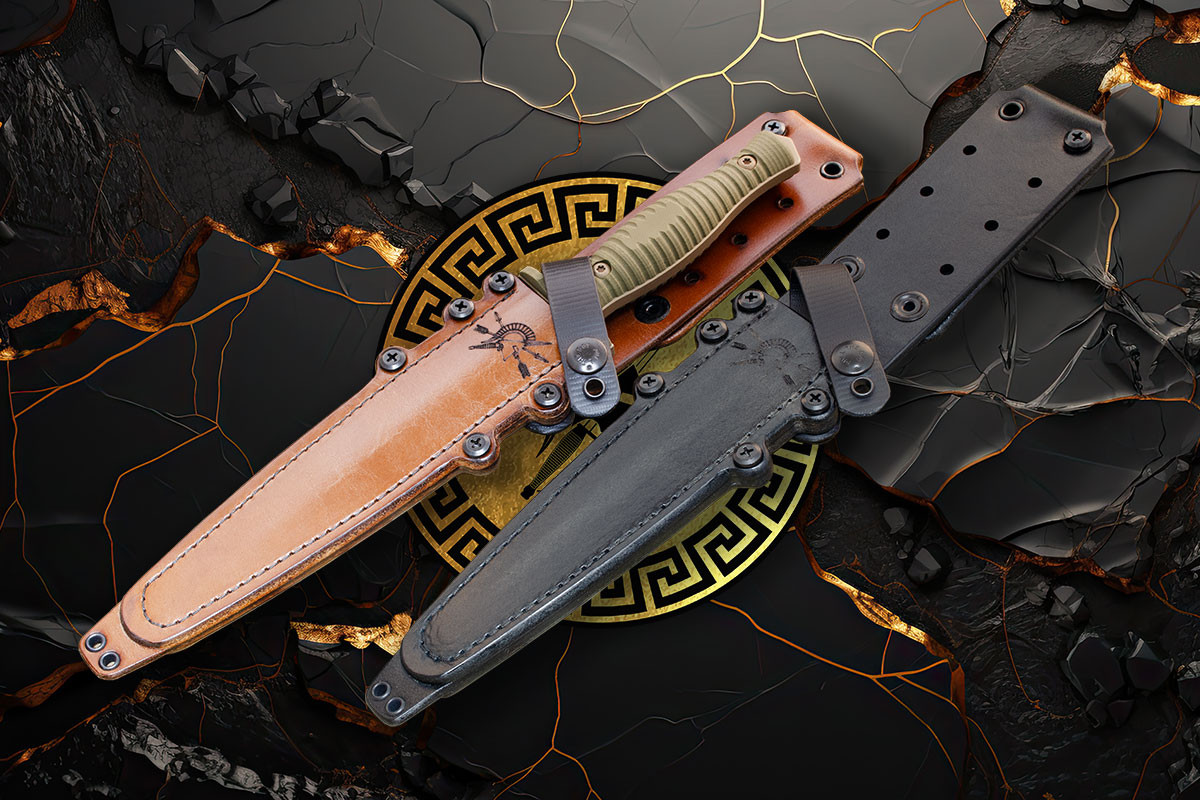Custom Leather Sheath for Spartan-George V-14 Dagger by RMJ