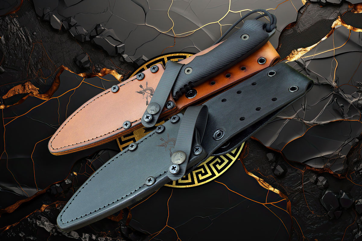 Difensa - Spartan Leather Sheath - Pineland Cutlery, Inc dba