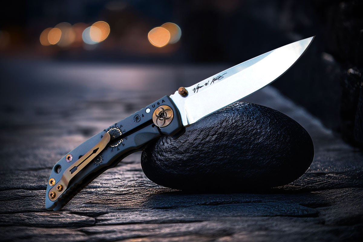 Spartan-Harsey Folder 3.25 - Black Plague (MagnaCut)