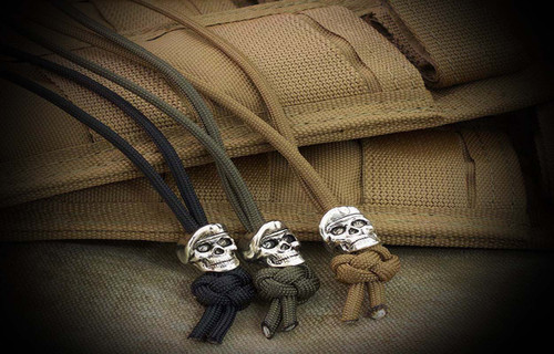 Spartan Blades Para-Cord Lanyard with Pewter Spartan Helmet Bead: Elevate  Your Gear