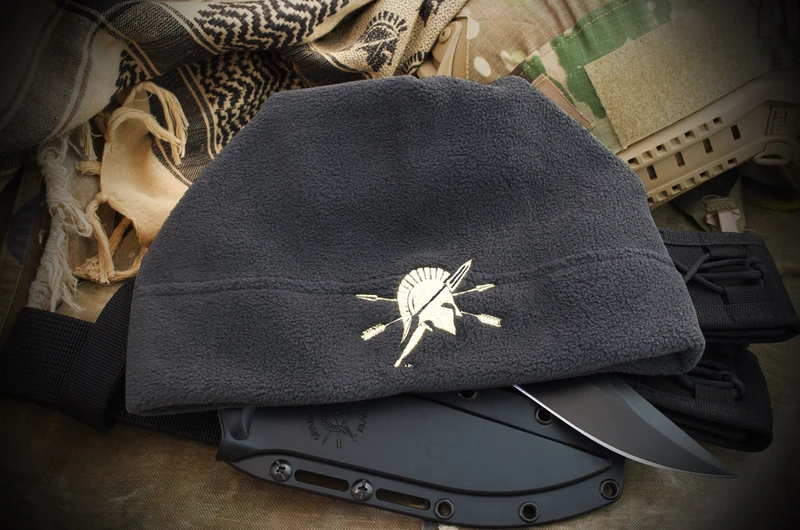Fleece Beanie with Spartan Blades Logo
