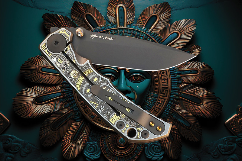 Spartan Blades 2026 Special Edition "Aztec" Frame Lock Folding Knife