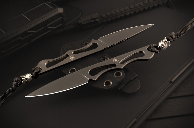 The Willow compact fixed blade with Black PVD ELMAX steel finish and ergonomic handle