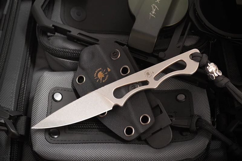 The Willow compact fixed blade with stonewashed ELMAX steel finish and ergonomic handle is the perfect EDC.