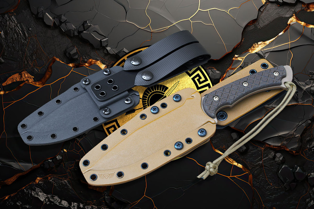 Spartan Phrike Self Defense/Utility Knife & Chattanooga Leather