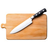 Professional Chef's Knife with Acacia Cutting Board