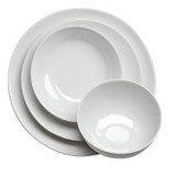 Minimalist White Porcelain Dinnerware Set