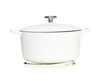 Round Enameled Cast Iron Dutch Oven with Lid (4.5L)