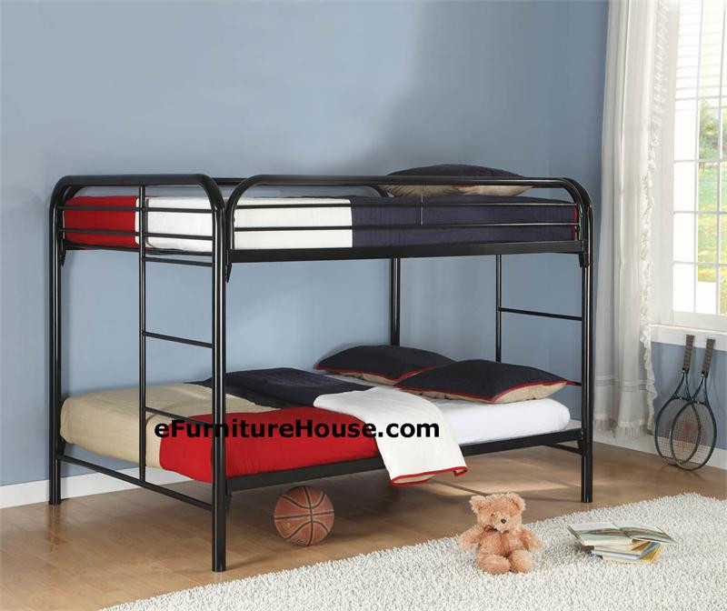 Full Black Metal Bunk Bed