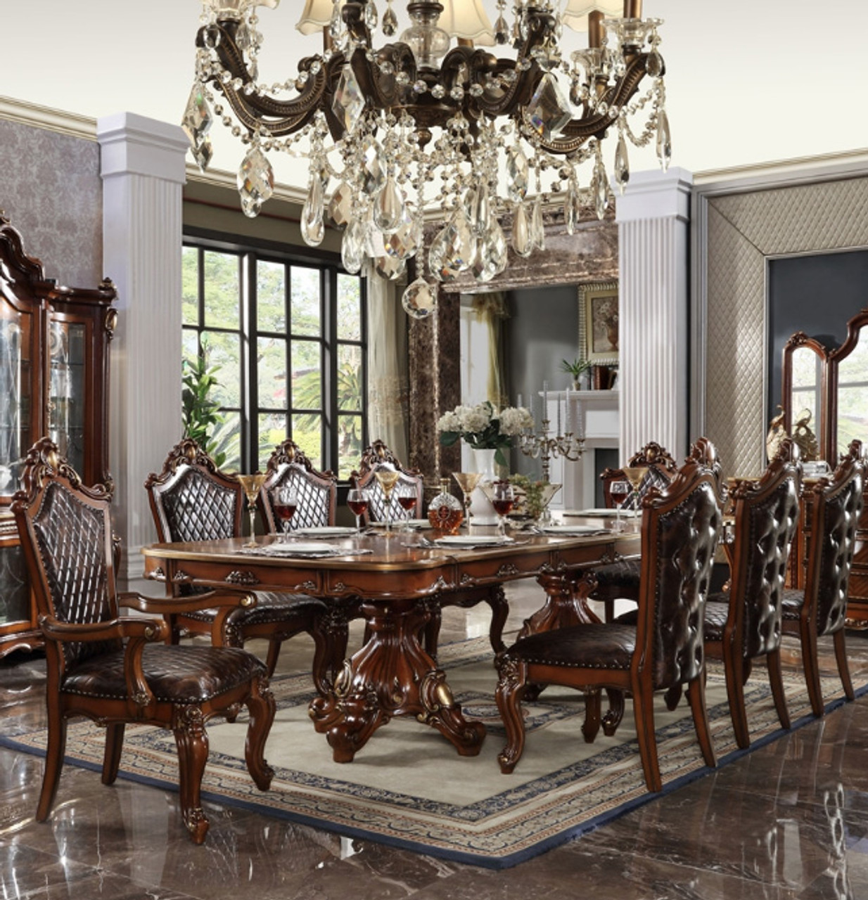 cherry oak dining room table