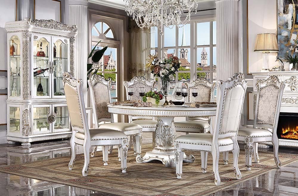 Chandelier Elegant Round Dining Table Set 60