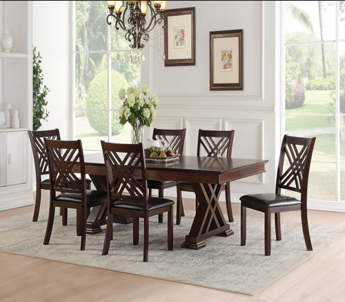 Taylor Expandable Dining Table Set in Espresso