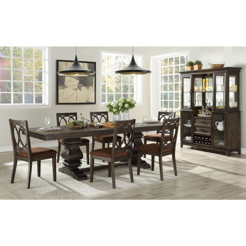 Colter 7 PC Dining Table Set in Espresso