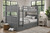 Gray Dillon full over full bunk bed modern home