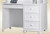 White Computer Writing Desk w/ Drawers