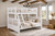 gary mission twin over full bunk bed white