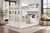 White mission style full bunk bed solid wood