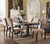 Eliana 7PC Salvaged Dark Oak Dining Table with Chairs Eliana 7PC Salvaged Dark Oak Dining Table with Chairs