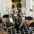 modern glass dining table set with 6 chairs