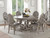 60-inch round dining table with 6 chairs – Westville pedestal dining set