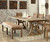 Furniture of America CM3829T Industrial Pine Dining Table Set 