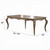 extendable dining table 76- 94 inch with leaf
