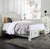 Aria 2-PC Antique White Bed w/ Two Storage Drawers and Nightstand