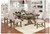 Rustic Light Oak 7 Pc Extending Dining Set