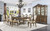 114 Expandable 9 PC Pedestal Dining Table with Chairs 114 Expandable 9 PC Pedestal Dining Table with Chairs