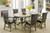Manchester oval reversible game table in gray