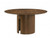 round walnut pedestal dining table