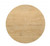 Round oak coffee table tabletop detail