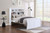 Dillon queen bead board storage bed in white